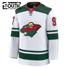 Minnesota Wild Fanatics Premium Kirill Kaprizov 2024-25 Auswärts Weiss Trikot - Kinder